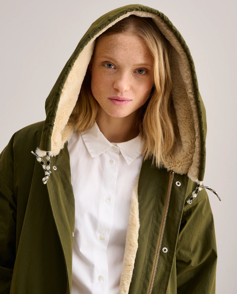 Bellerose Loas Olive Green Coat