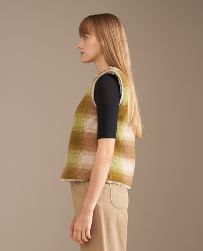 Bellerose Less Check Brown Reversible Gilet