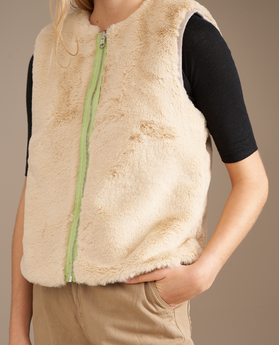 Bellerose Less Check Brown Reversible Gilet