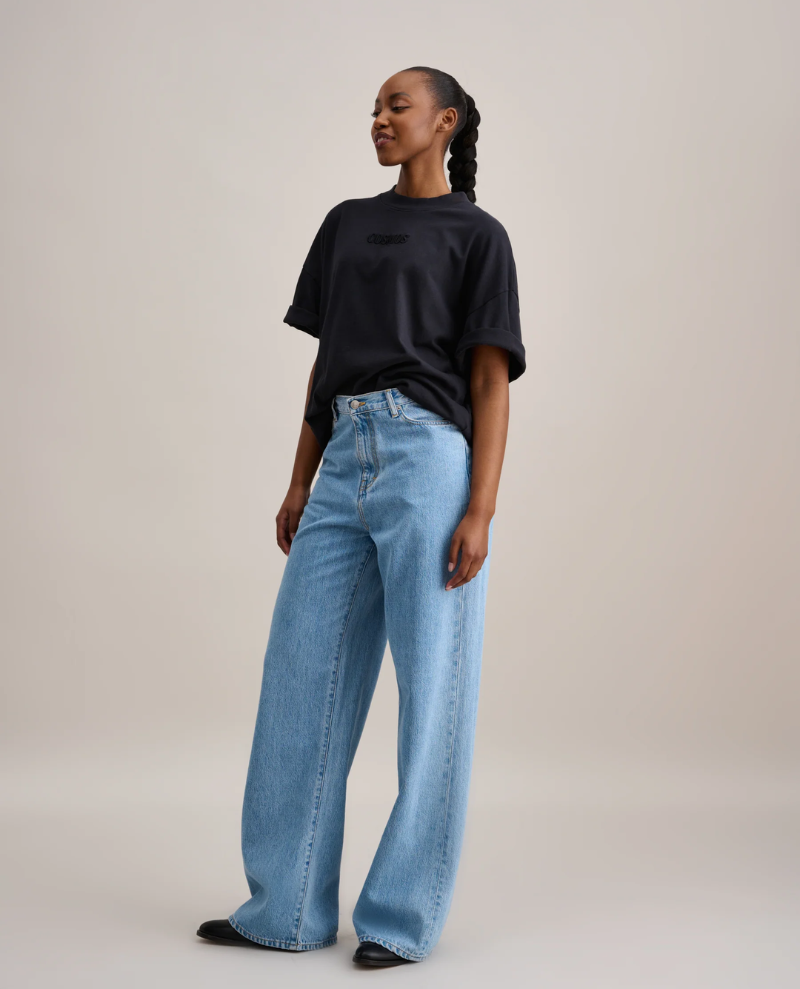 Bellerose Parthe Blue Bleach Wide Leg Jeans