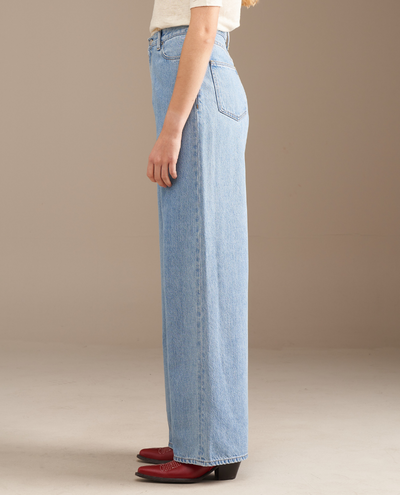 Bellerose Parthe Blue Bleach Wide Leg Jeans