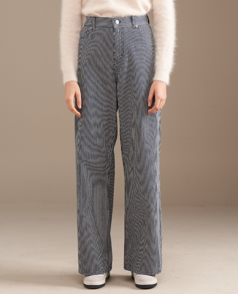 Bellerose Parthe Stone Wash Wide Leg Jeans