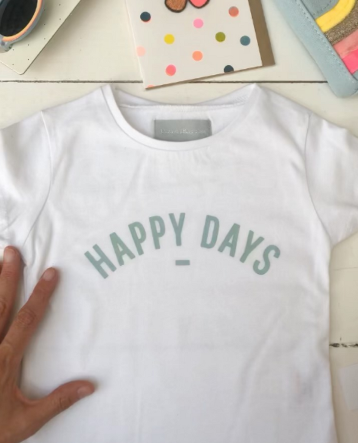 Bob and Blossom White Happy Days T-Shirt