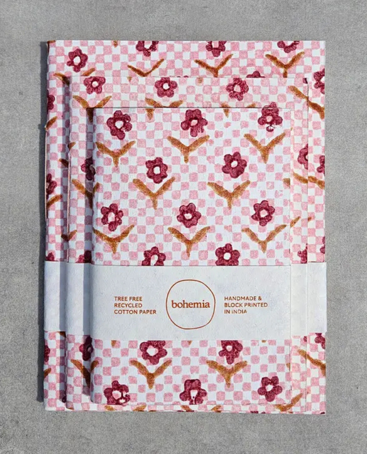Bohemia Design Daisy Check Large Notebook