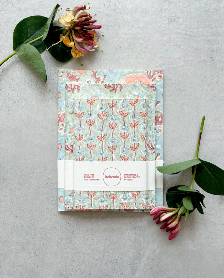 Bohemia Design Floribunda Duck Egg Notebook