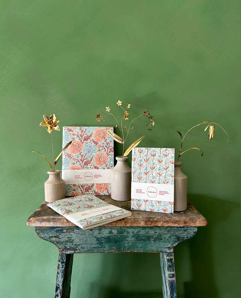 Bohemia Design Floribunda Duck Egg Notebook