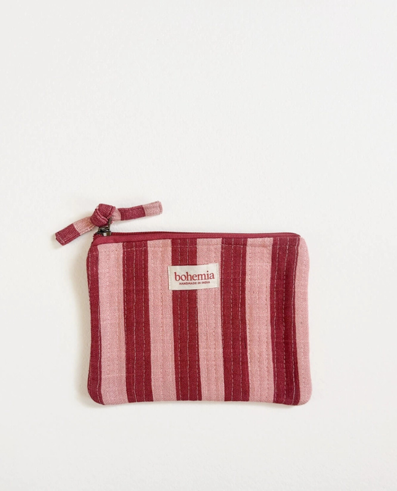 Bohemia Design Jaipur Pomegranate Stripe Medium Pouch