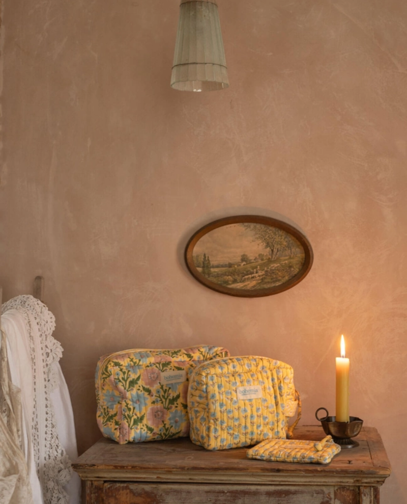 Bohemia Design Floribunda Buttermilk Washbag