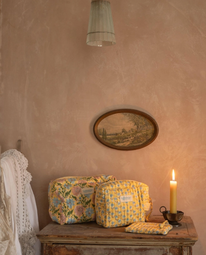 Bohemia Design Floribunda Buttermilk Washbag