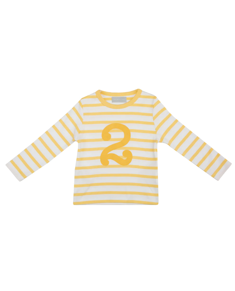 Bob and Blossom Buttercup and White Striped Number T-Shirt