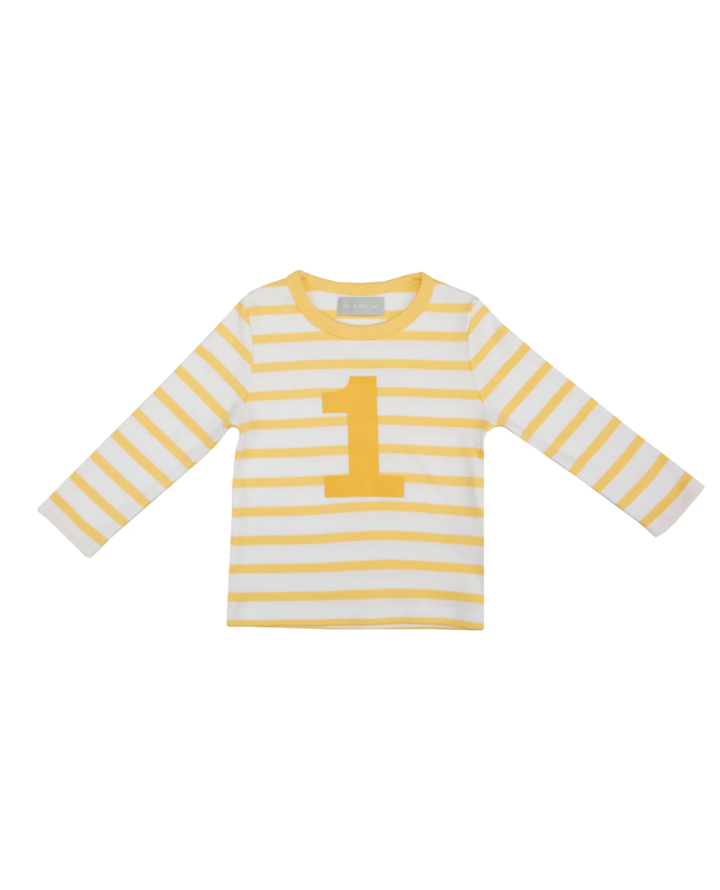 Bob and Blossom Buttercup and White Striped Number T-Shirt