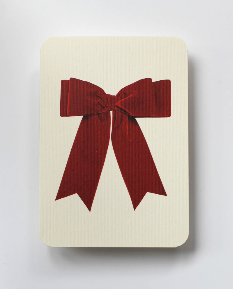 Canonbury Press Red Bow Notecard