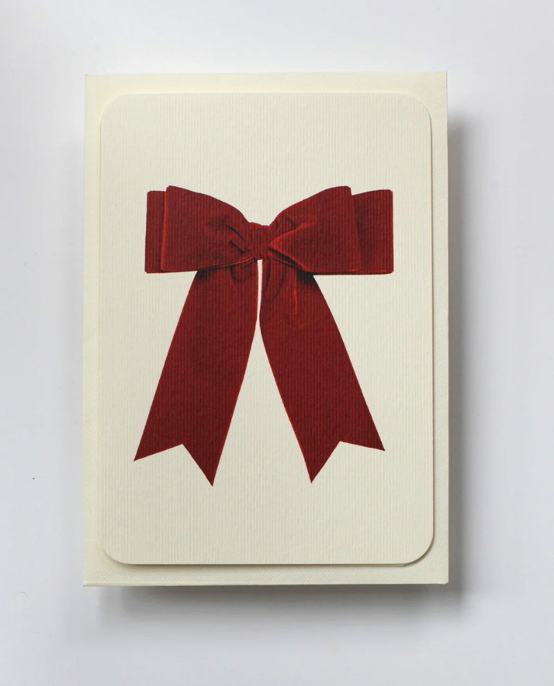 Canonbury Press Red Bow Notecard
