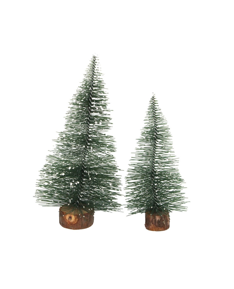 Gisela Graham Frosted Pine Mini Trees