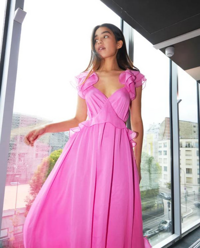 Cras Biancacras Neon Pink Dress