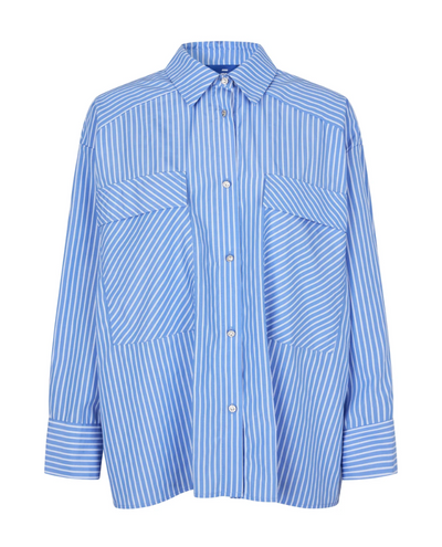 Cras Office Blue Stripe Shirt