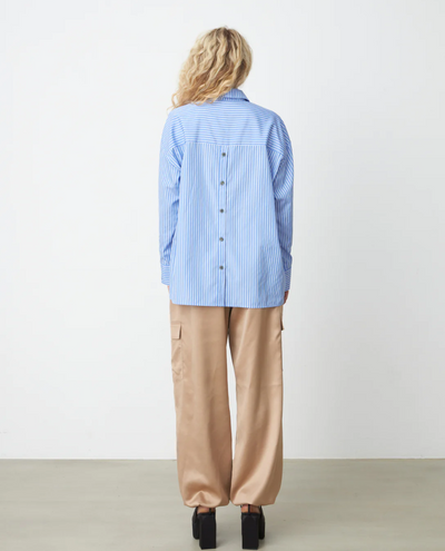 Cras Office Blue Stripe Shirt