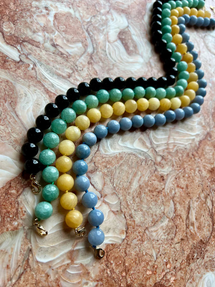 Second Stories Black Agate Necklace