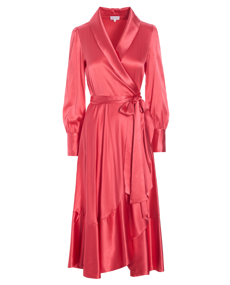 Dea Kudibal Vitah Hot Pink Wrap Dress