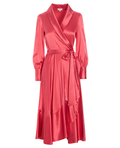 Dea Kudibal Vitah Hot Pink Wrap Dress