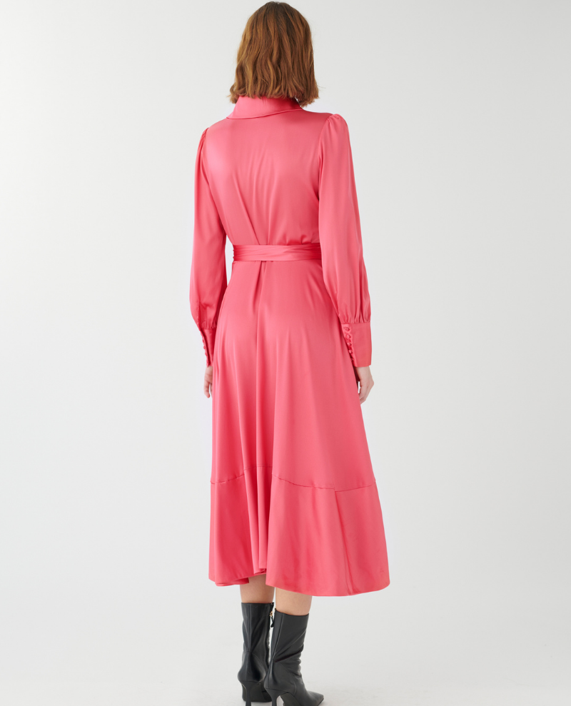 Dea Kudibal Vitah Hot Pink Wrap Dress