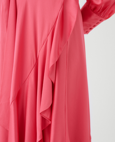 Dea Kudibal Vitah Hot Pink Wrap Dress
