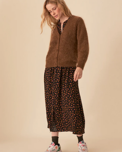 Des Petits Hauts Baloha Mocha Cardigan