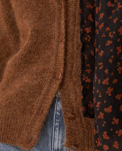 Des Petits Hauts Baloha Mocha Cardigan