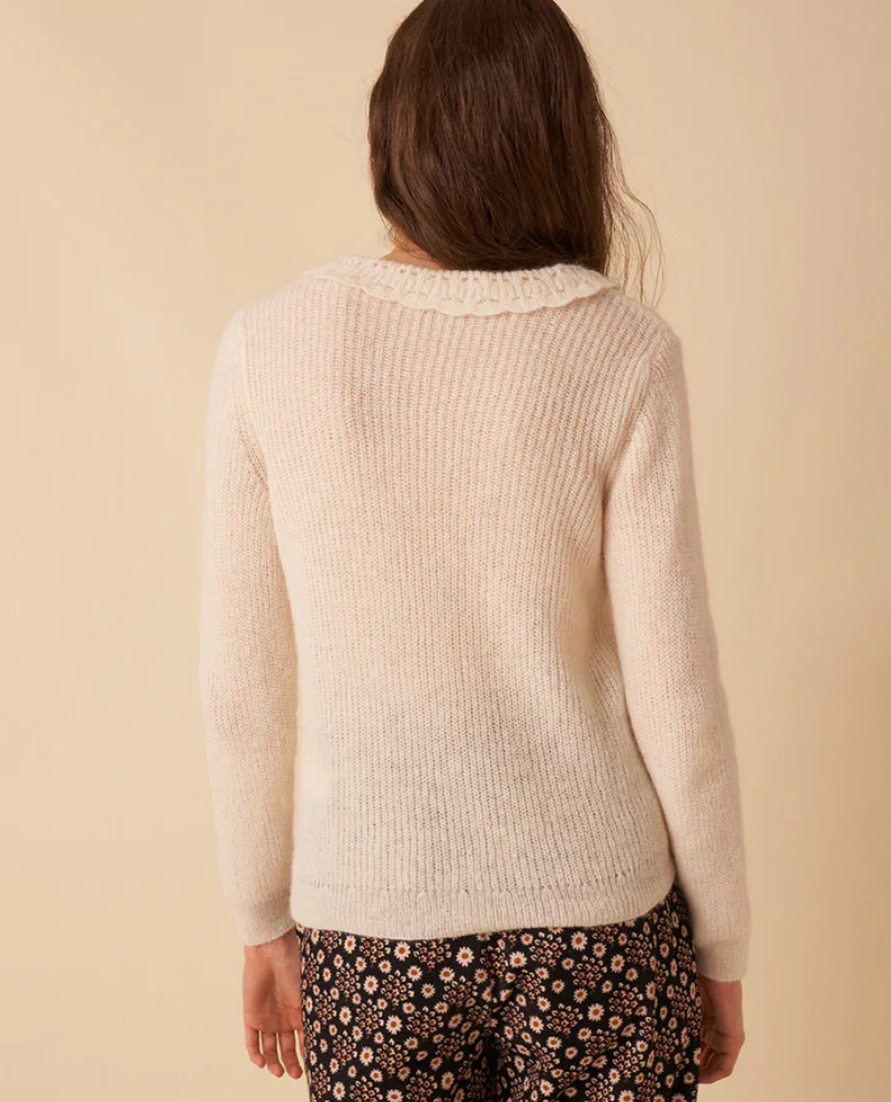 Des Petits Hauts Charlette Ecru Knit