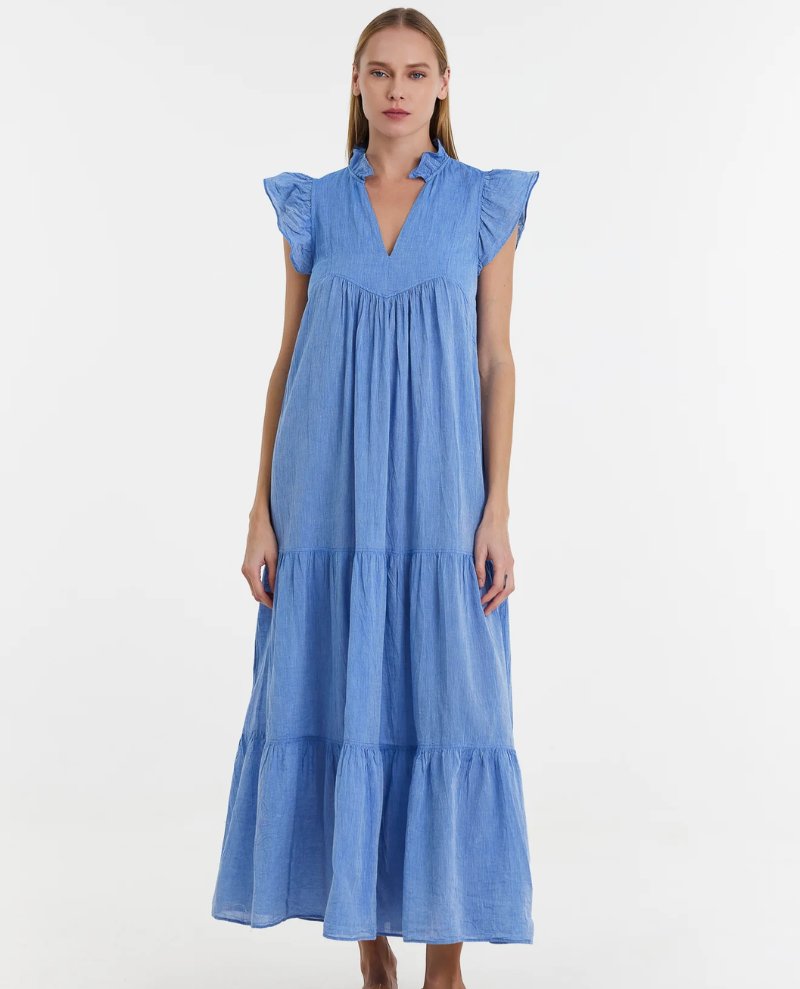 Devotion Twins Eritta Blue Maxi Dress