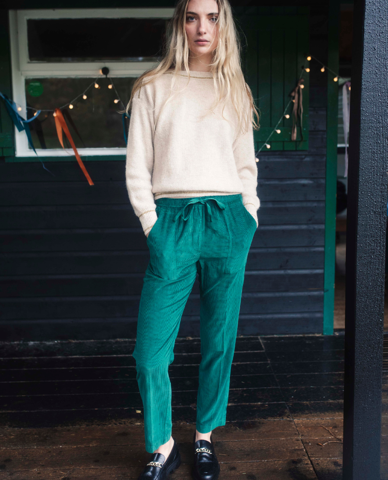 Hartford Philemon Sapin Green Trousers