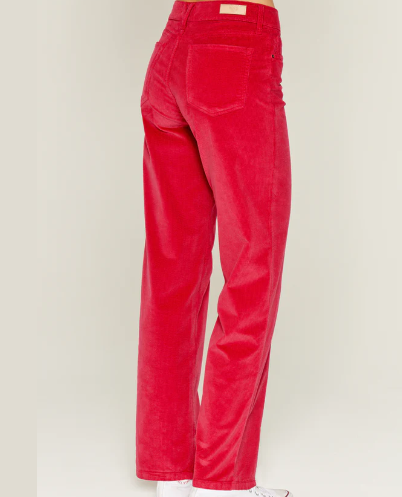 Five Line Strawberry Cord Trousers