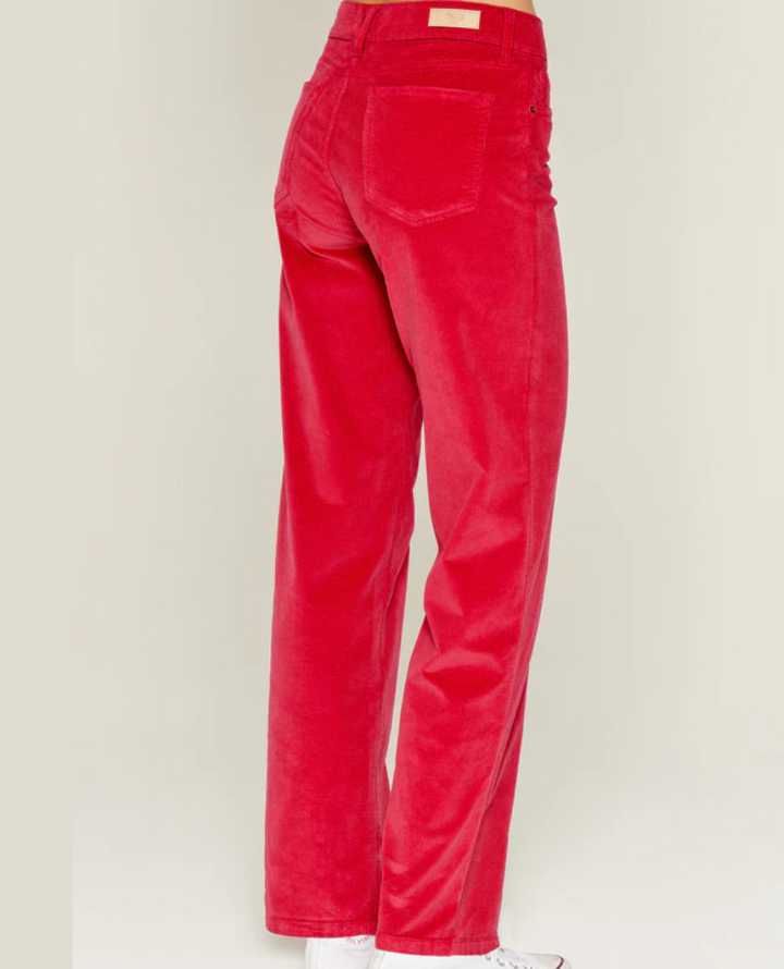 Five Line Strawberry Cord Trousers