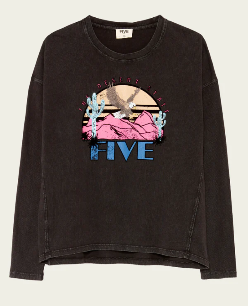 Five Long Sleeve Sour Acid Eagle T-Shirt