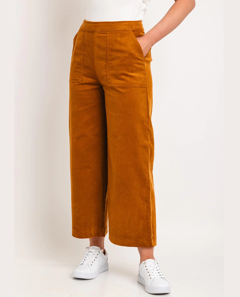 Ichi Cassia Spice Brown Trousers