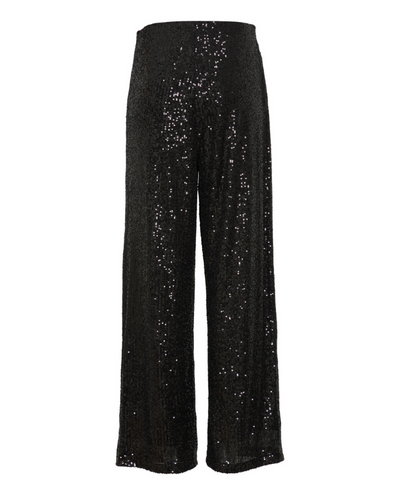 Ichi Fauci Black Sequin Trousers