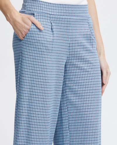 Ichi Kate Cameleon Blue Culotte Trousers