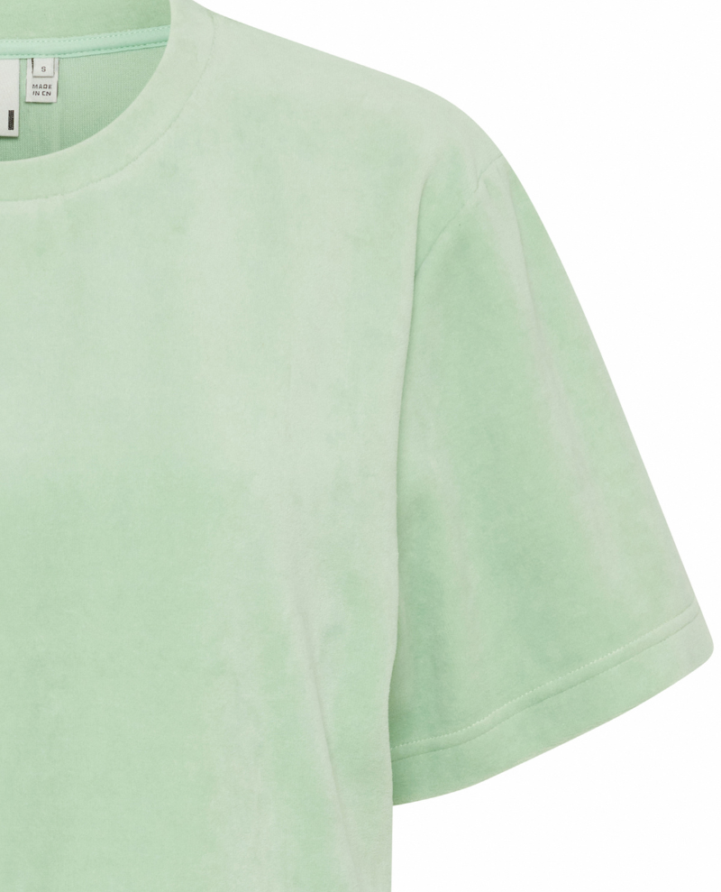Ichi Nabi Sprucestone Green Towelling T-Shirt