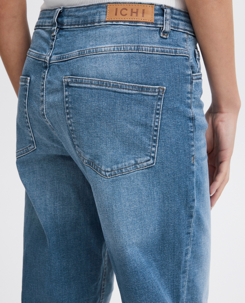 Ichi Twiggy Straight Medium Blue Jeans