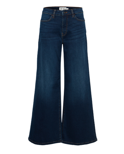 Ichi Twiggy Wide Dark Blue Jeans
