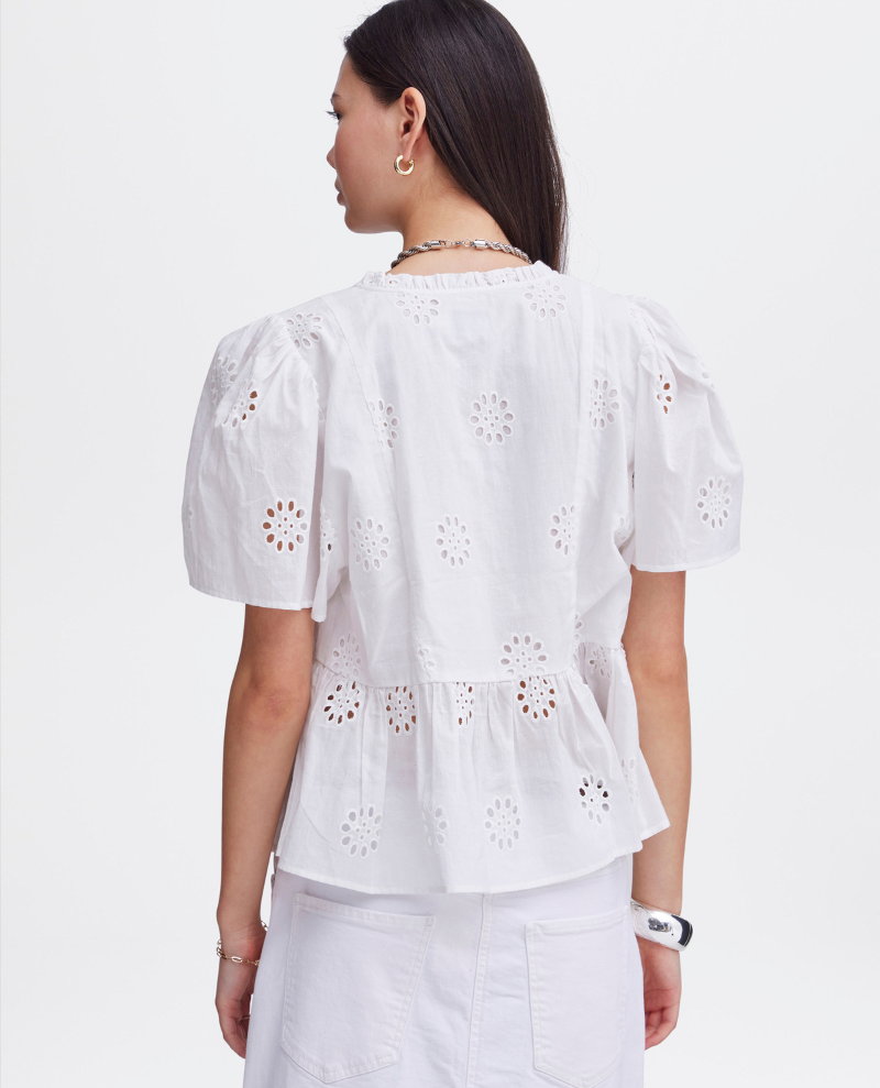 Ichi Ulrica Cloud White Blouse