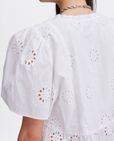 Ichi Ulrica Cloud White Blouse