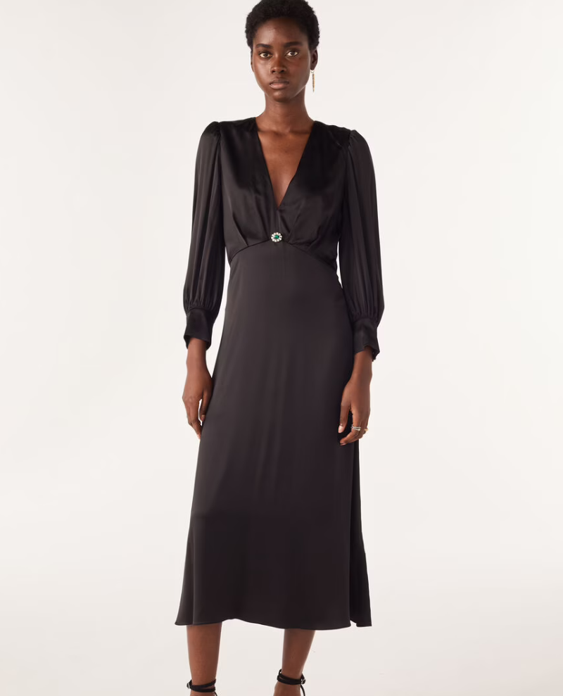Ba&sh Chiara Black Dress
