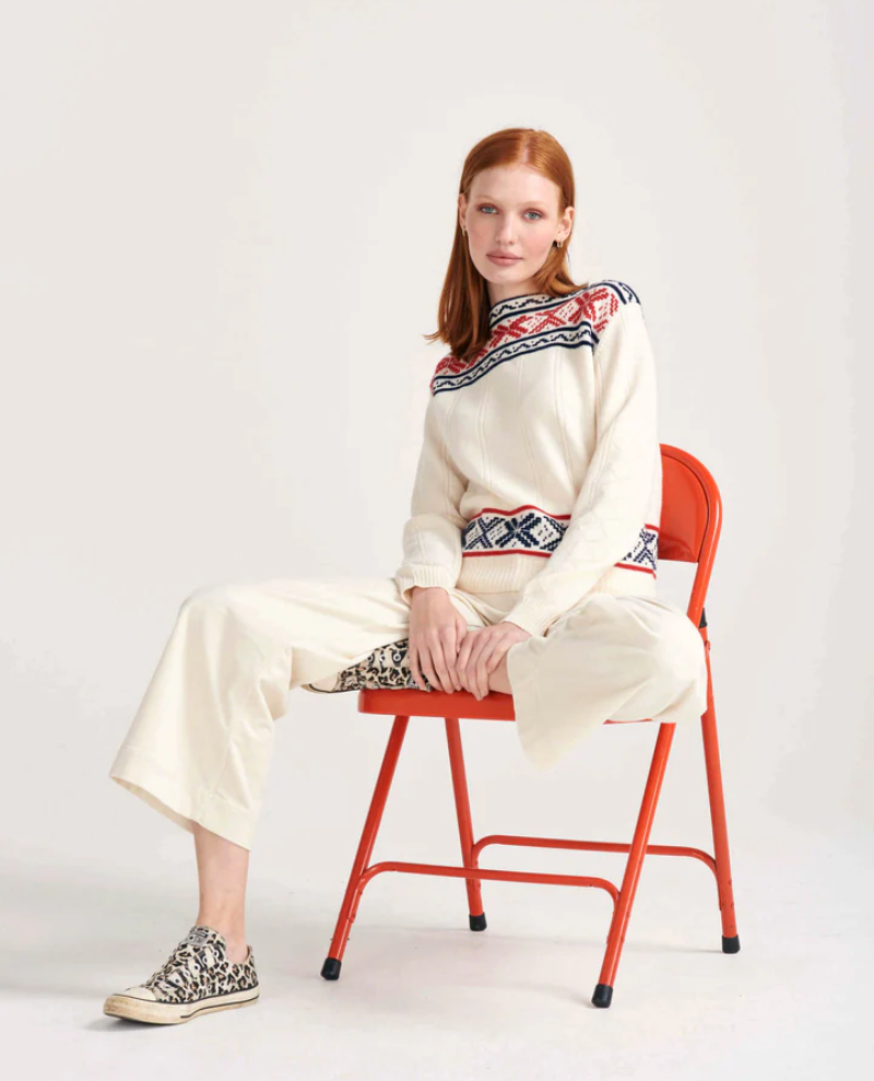 Jumper1234 Greek Guernsey White Knit