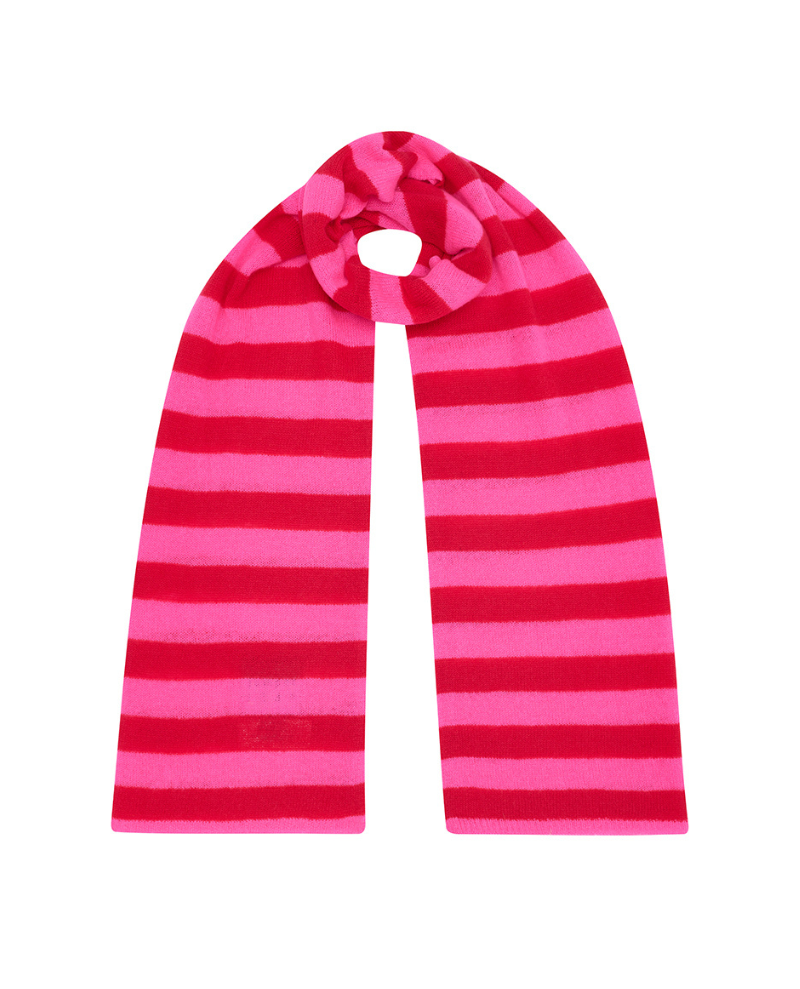 Jumper1234 Stripe Hot Pink Cherry Scarf