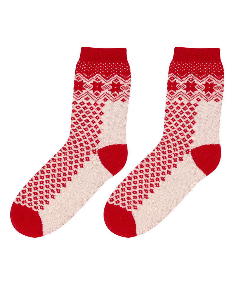 Jumper1234 Nordic Scarlet Socks