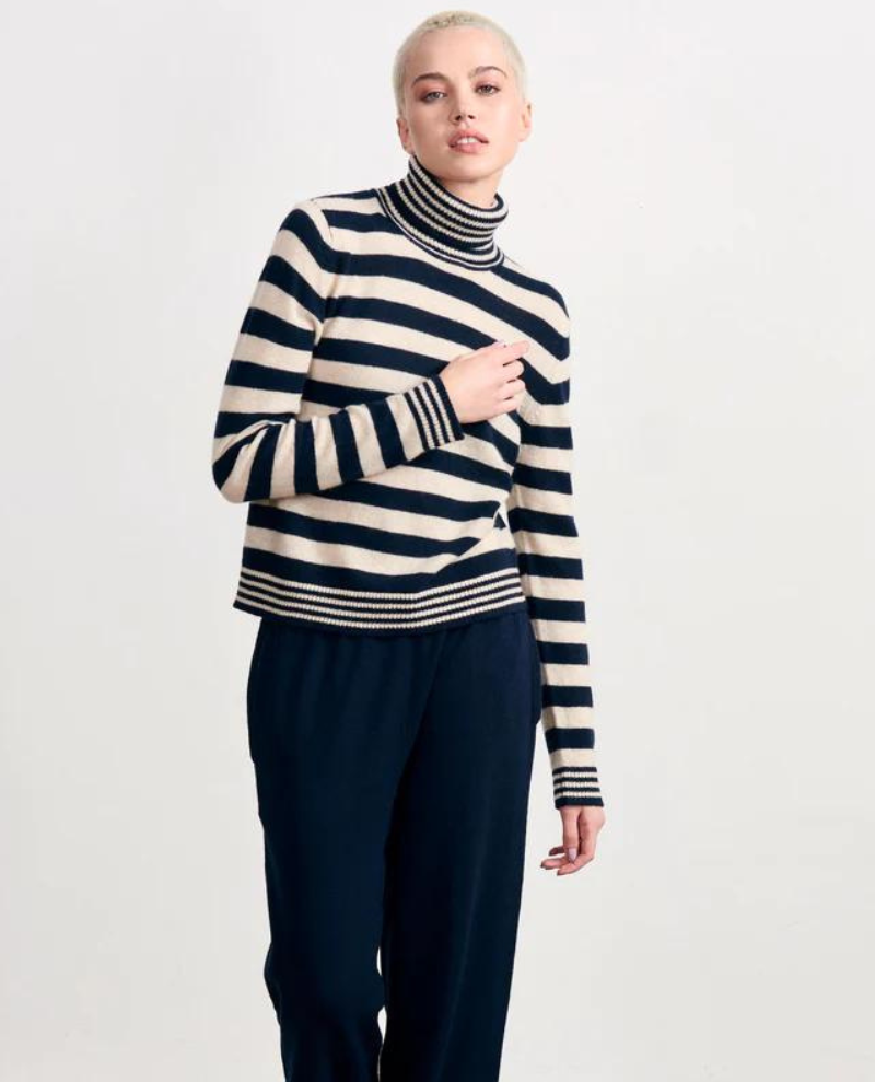 Jumper1234 Super Stripe Navy Knit