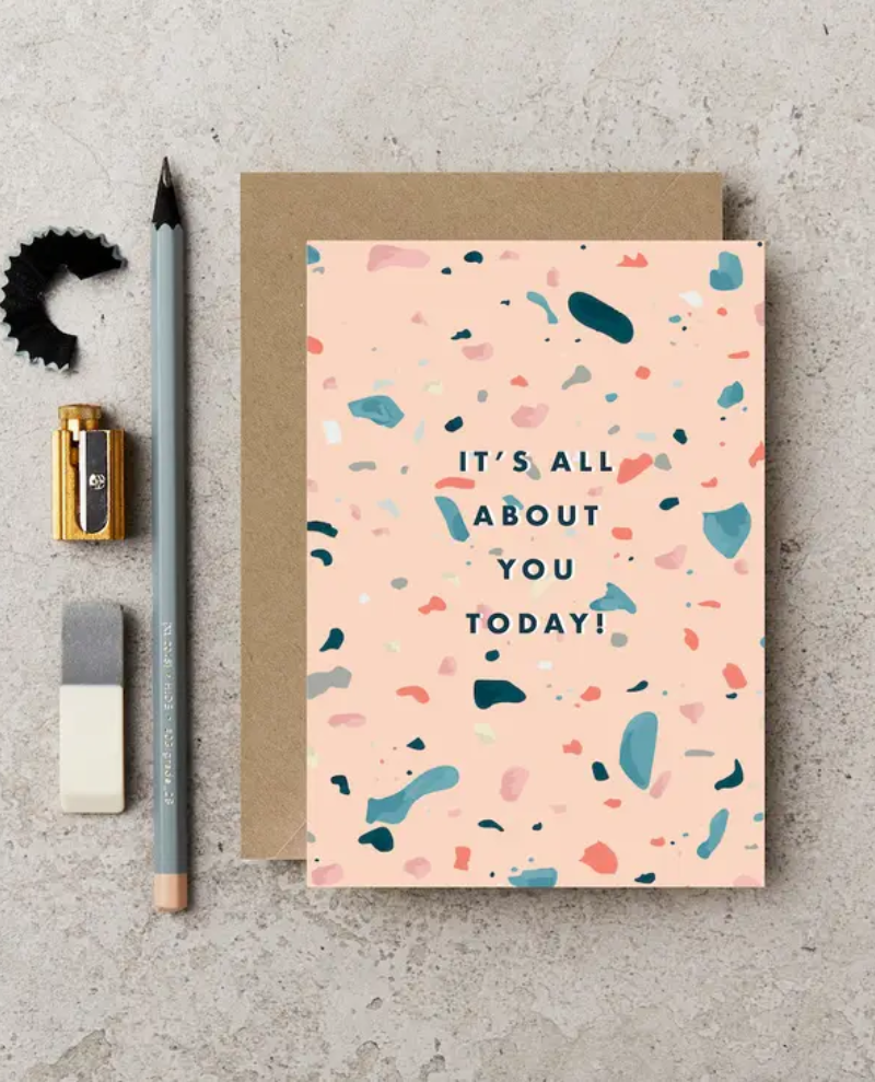 Katie Leamon Terrazzo All About You Card