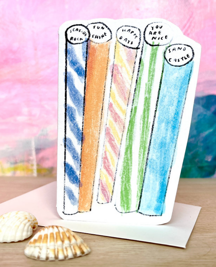 Laura Skilbeck Sticks Of Rock Card