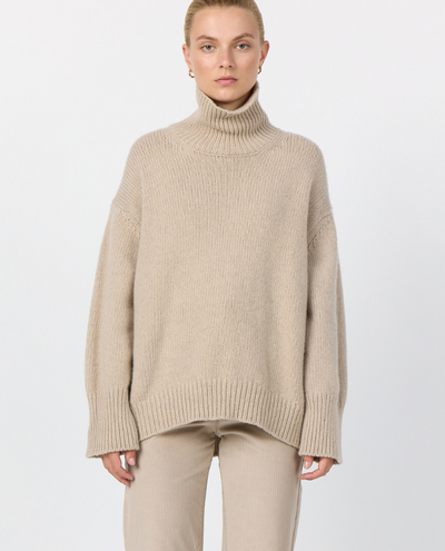 Levete Room Perle Beige Rollneck Knit